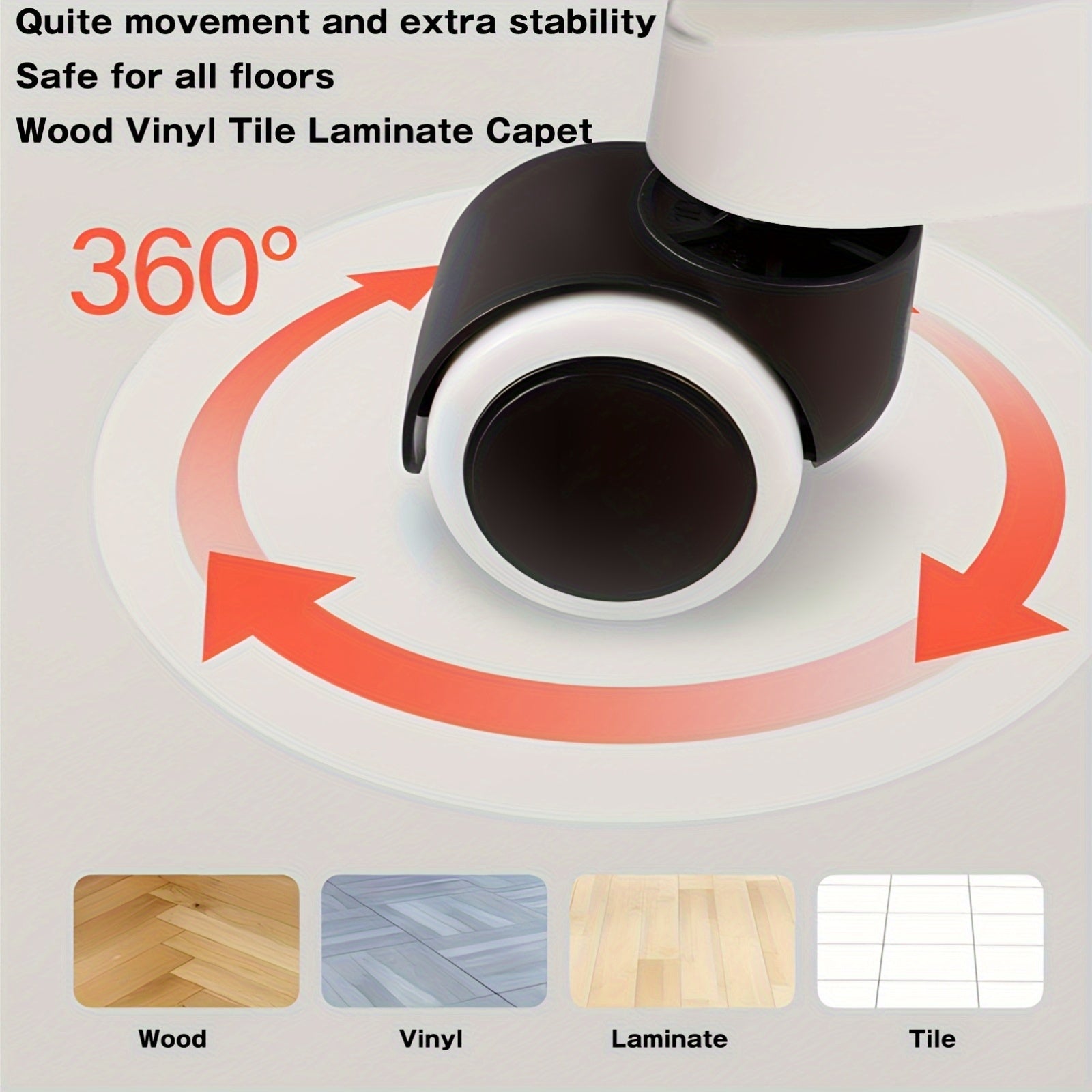 1pc\u002F2pcs Rolling Vanity Stool with Low Back, Height Adjustable Round Makeup Chair with 360° Swivel Wheels, PU Leather Dressing Stool for Bedroom, Salon, And Beauty Room