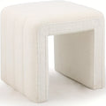 Velvet Vanity Stool Velvet U-Shaped Vanity Stool Chair | Multifunction Ottoman Footrest, Sofa Bench Extra Seat - Modern Home Decor for Makeup Room, Living Room, Entryway, Office
